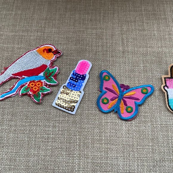 Embroidery Patches Iron On Multi Color for Clothes Craft Accessories Lot of 4 - Picture 2 of 8